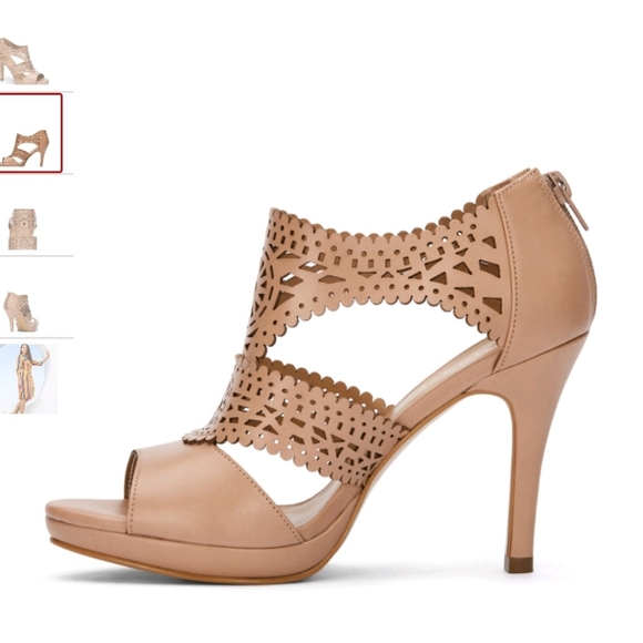 andrea Light Brown Heels - Picture 3 of 5